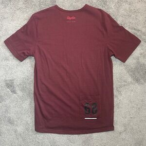 Rapha Cycle Club T-Shirt Mens Large Burgundy Striped Dans Le Rouge Graphic Tee